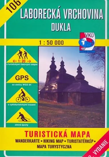 Laborecká vrchovina - Dukla - turistická mapa č. 106