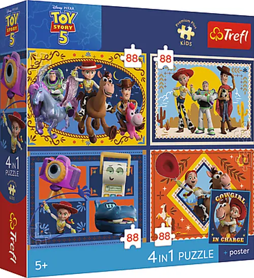 Dětské Puzzle Premium Kids Disney Toy Story 4x88 dílkůPuzzle 4x88 dílků
