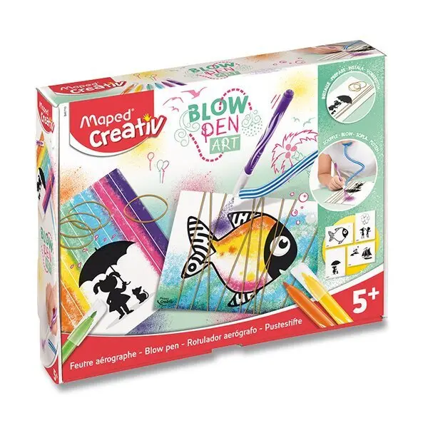 Maped Creativ Blowpen String´Art Foukací pero - sada - 6 barev