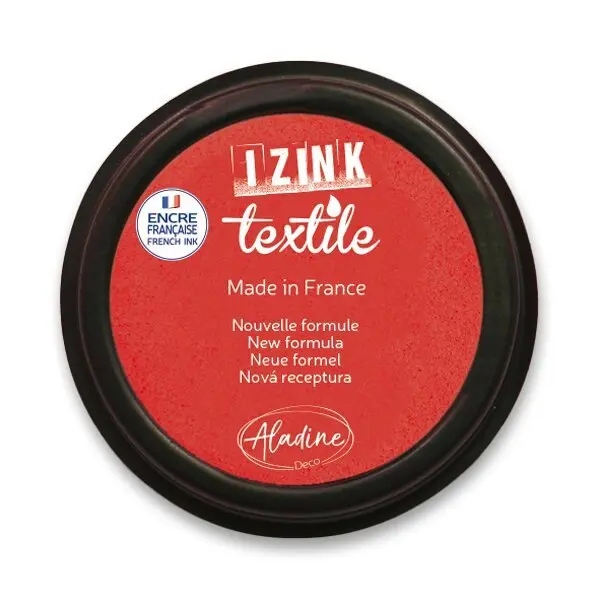 Razítkovací polštářek na textil IZINK textile - červený