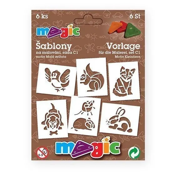 PRIMO MAGIC Papírové šablony - sada C1 - Malá zvířata