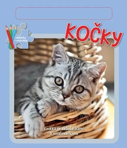 Kočky - Knížka se skládačkami a omalovánkami - neznámý
