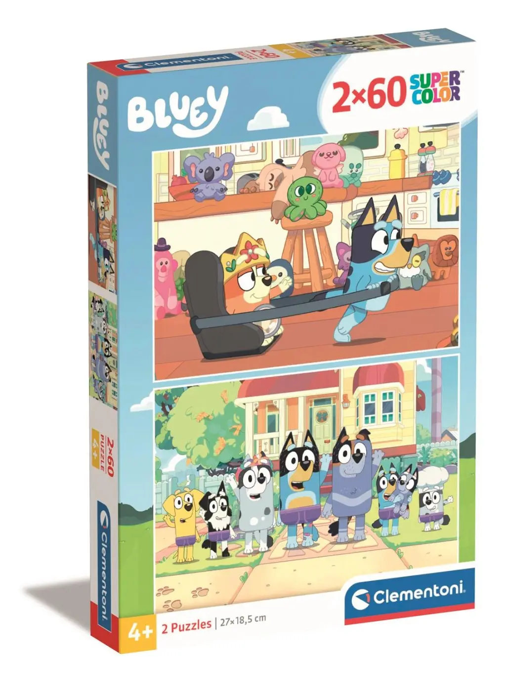 Clementoni - Puzzle 2x60 Bluey