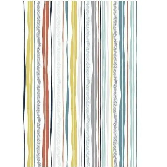DecoMaché papír 22g barevné pruhy 26 x 37.5 cm