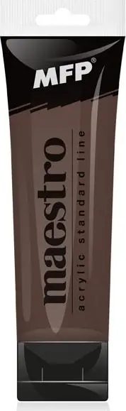 akrylová barva Maestro 75ml - burnt umber