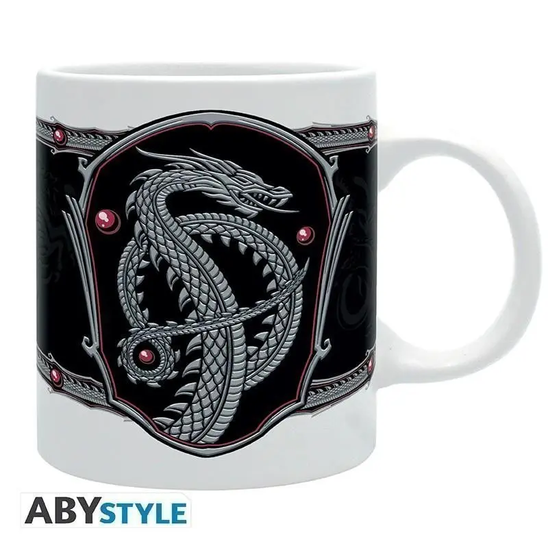 Abysse Corp Hrnek House of Dragon - Rod Draka stříbrný drak 320 ml