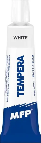 Temperové barvy 12ml bílá