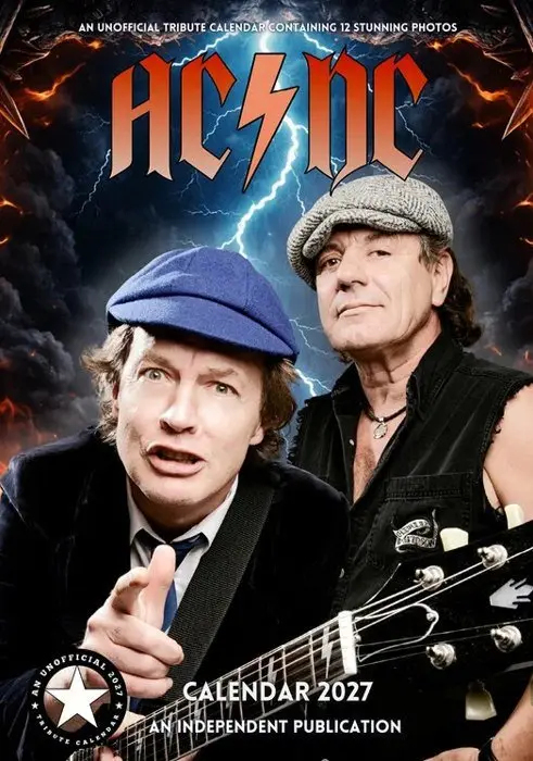 Nástěnný kalendář 2027: AC/DC (A3 29,7 x 42 cm)