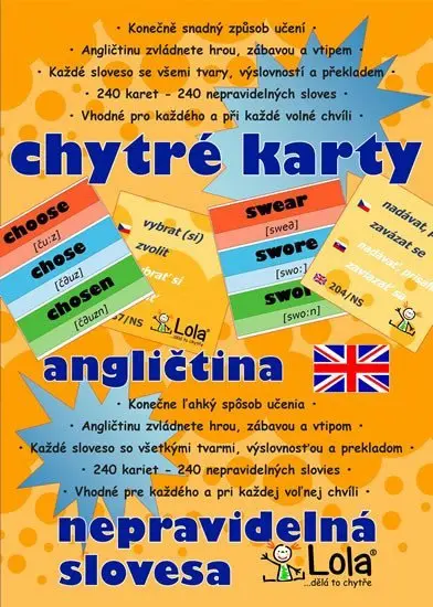 Chytré karty - Angličtina nepravidelná slovesa - Alexandra Pomazalová