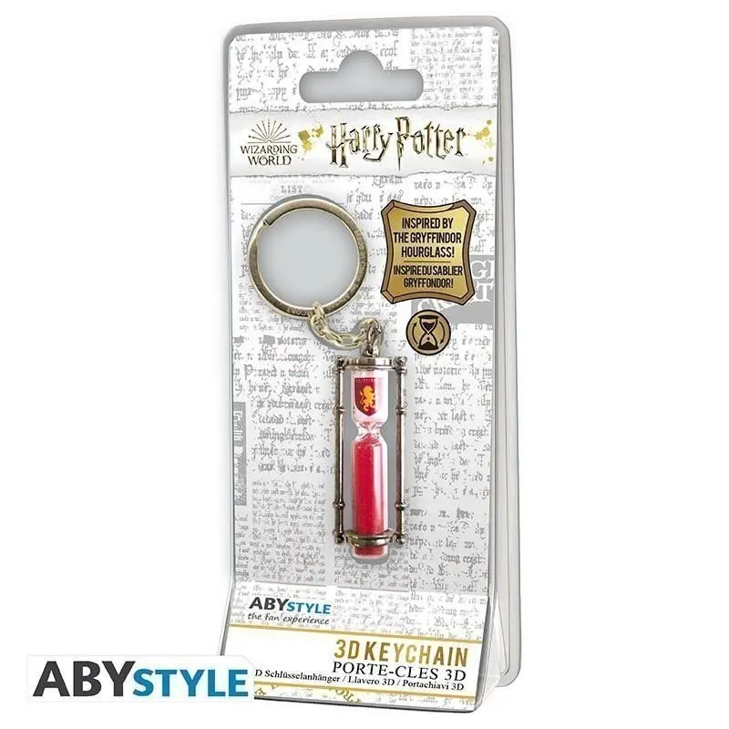 Abysse Corp Klíčenka Harry Potter - Přesýpací hodiny Nebelvír