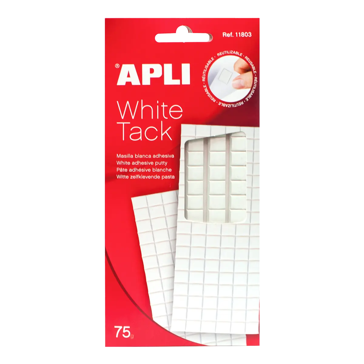 APLI lepicí čtverečky, 75 g, bílé