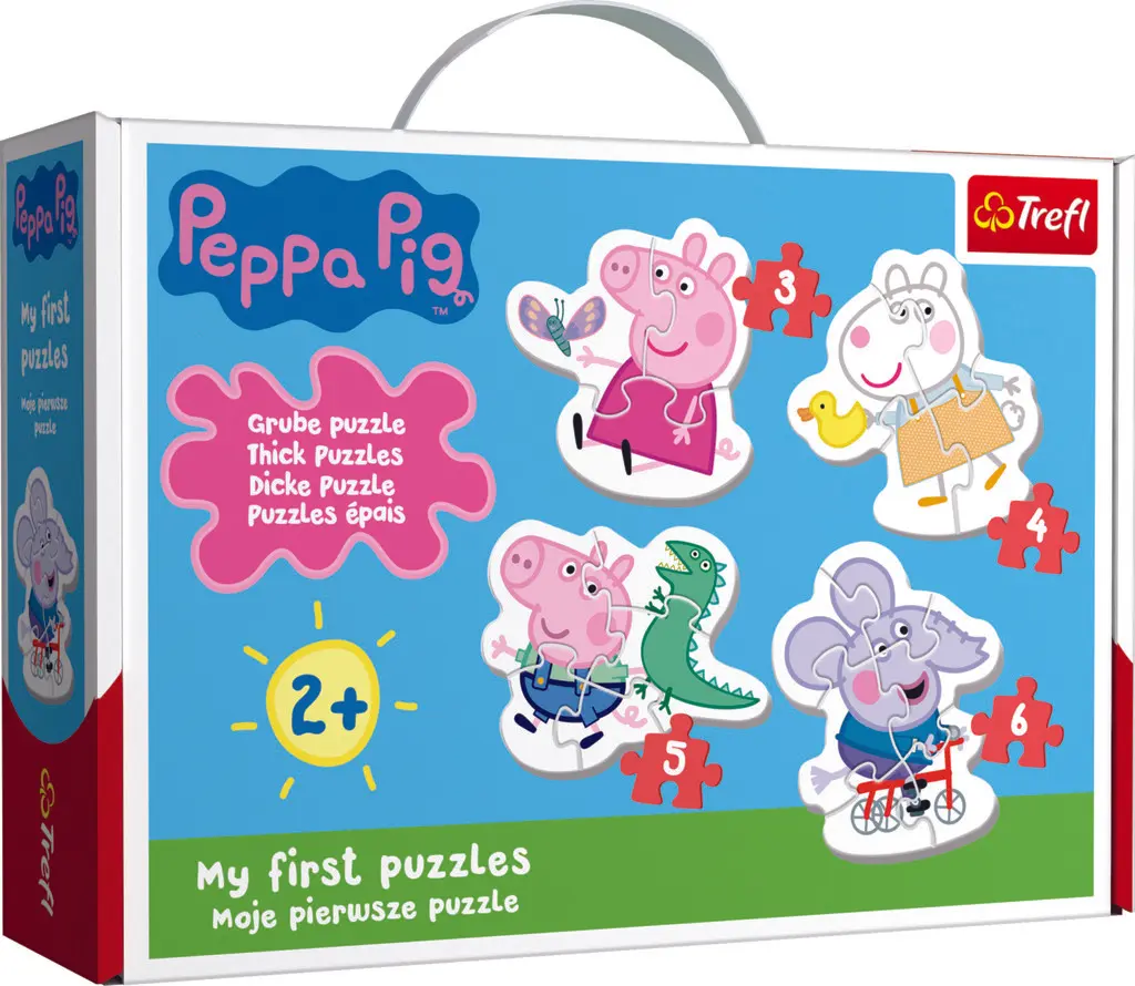 Trefl Puzzle Peppa Pig 4v1 (3,4,5,6 dílků) Baby