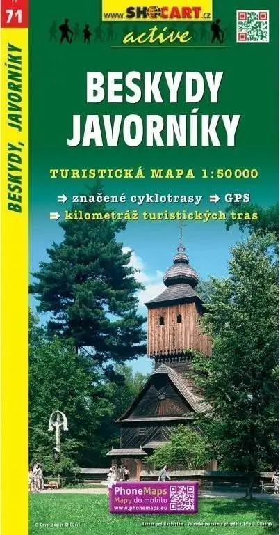 Beskydy, Javorníky 1:50 000