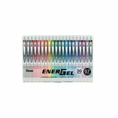 Pero gelové Pentel EnerGel BL77 - 20 barev 0,7mm / sada