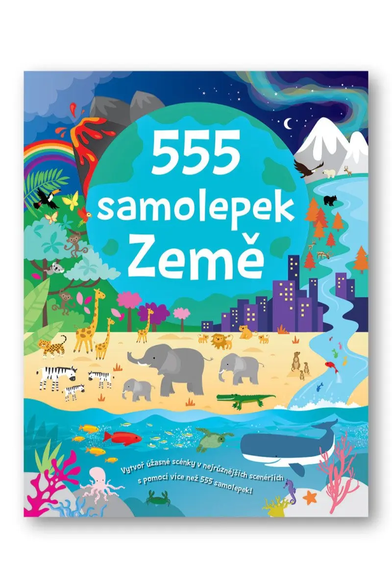 555 samolepek Země