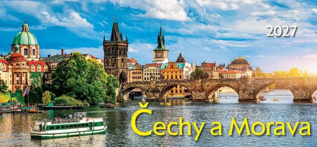 Kalendář 2027 stolní: ČECHY A MORAVA