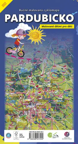 Pardubicko dětem - Ručně malovaná cyklomapa