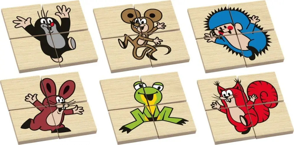 Skládací obrázky - První puzzle Krtek, 12ks (Detoa)