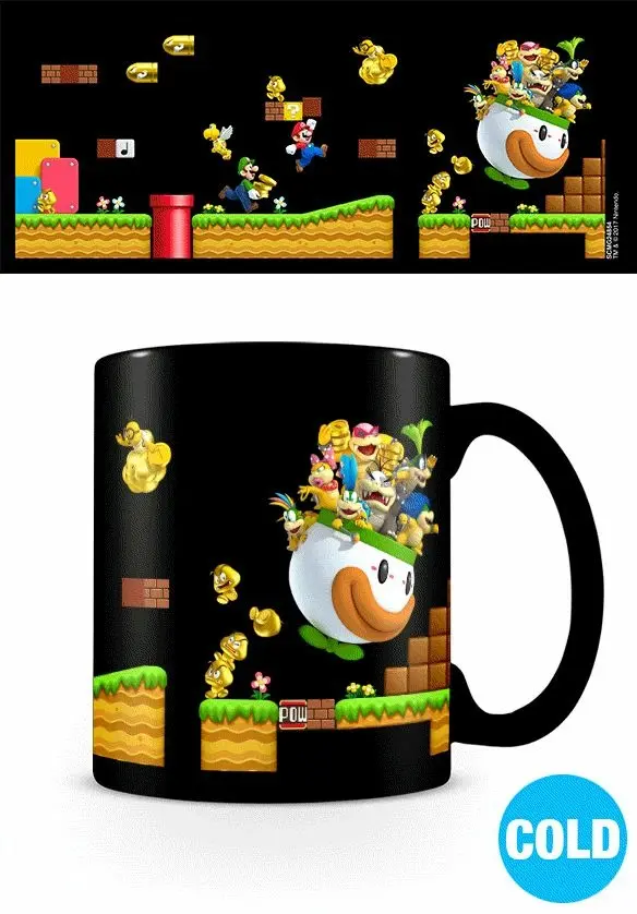 Hrnek Super Mario - Gold coin rush 315 ml, měnící - Pyramid