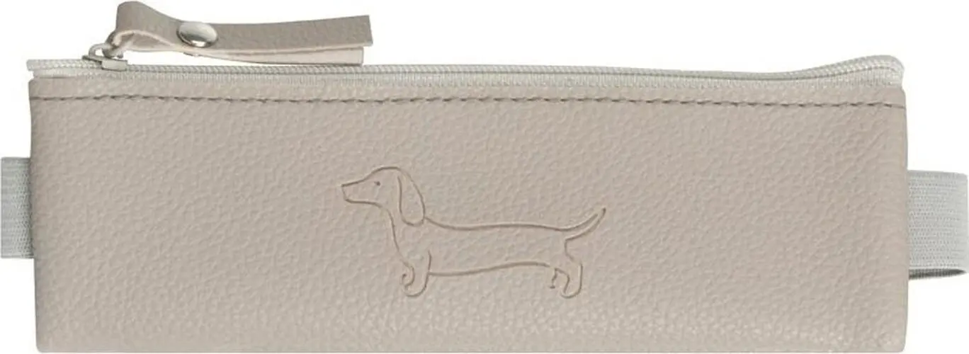 Penál etue mini s gumou na diář Sausage Dog gray