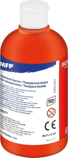 Barva temperová MFP červená 500ml
