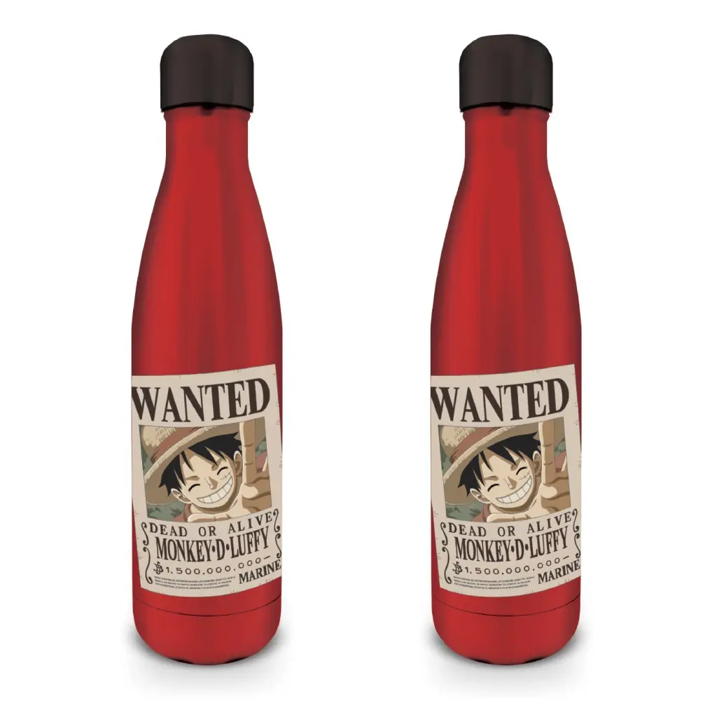 One Piece nerezová láhev (Wanted-Luffy) - Pyramid