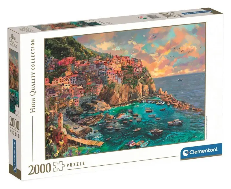 Clementoni - Puzzle 2000 Malovaná Manarola