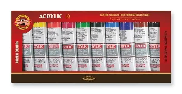 Koh-i-noor barvy akrylové souprava 10 ks x 40 ml