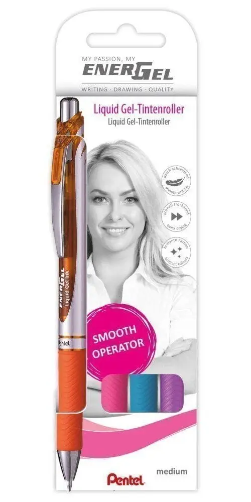 Pero gelové Pentel EnerGel BL77 - cool barvy 0,7mm / 4ks sada