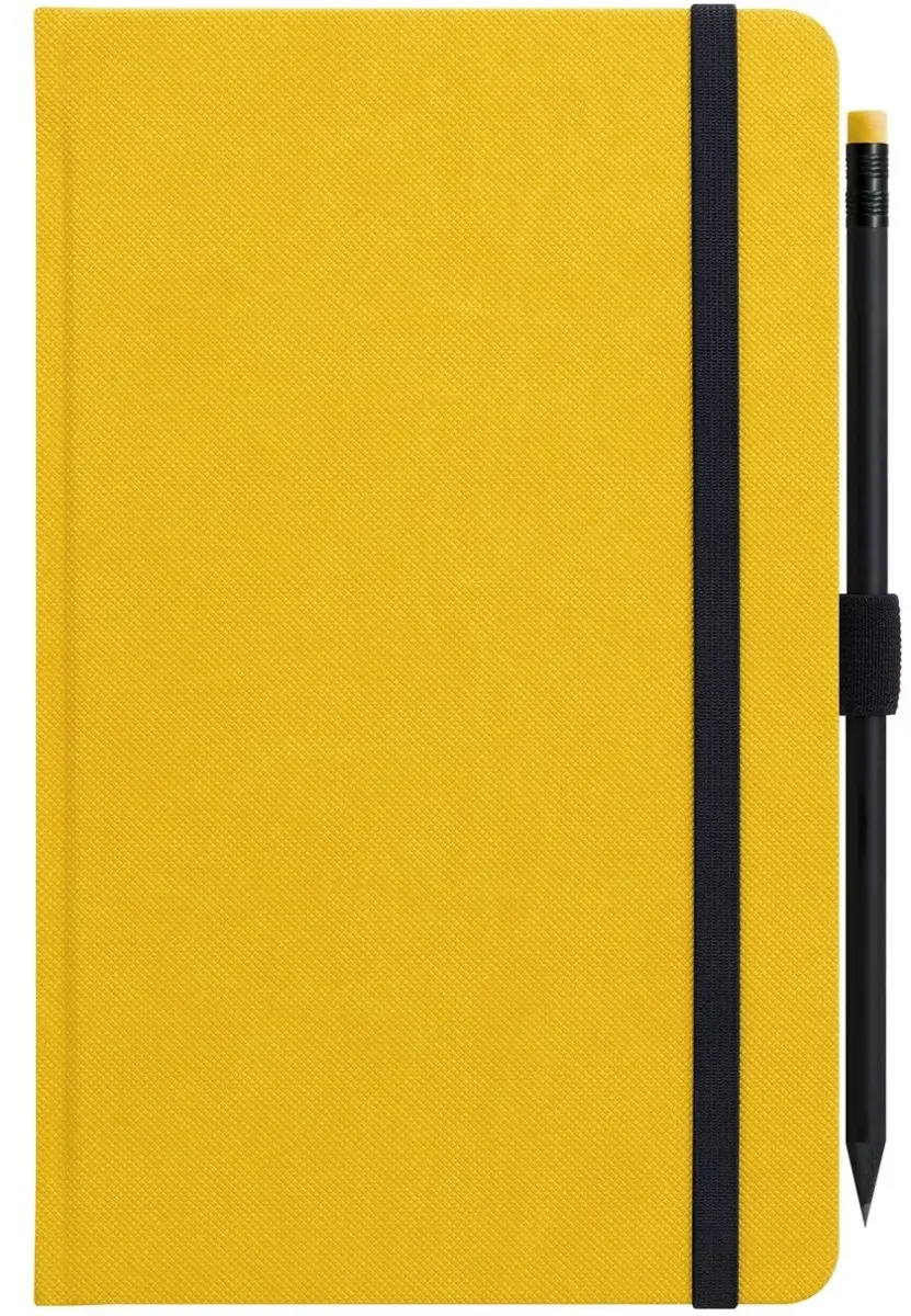 Notes s tužkou - žlutý