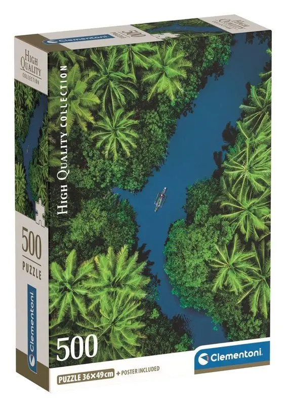 Clementoni - Puzzle 500 Tropický pohled z výšky