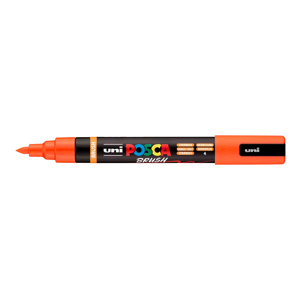 Akrylový popisovač POSCA se štětcovým hrotem PC-5BR, 1 - 4 mm, oranžová