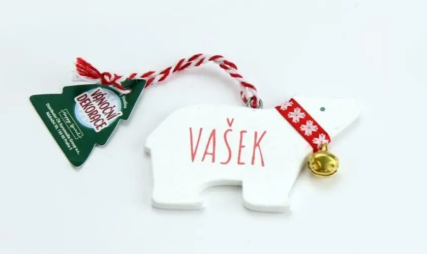Vánoční dekorace lední medvěd VAŠEK