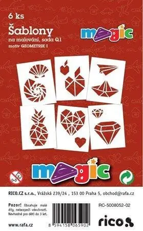 Papírové šablony - Geometrik I.