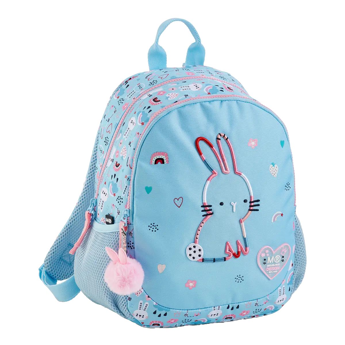 Miquelrius mini batoh Bunny Bliss, Double, 7 l, 2 kapsy, rPET, modro-růžový
