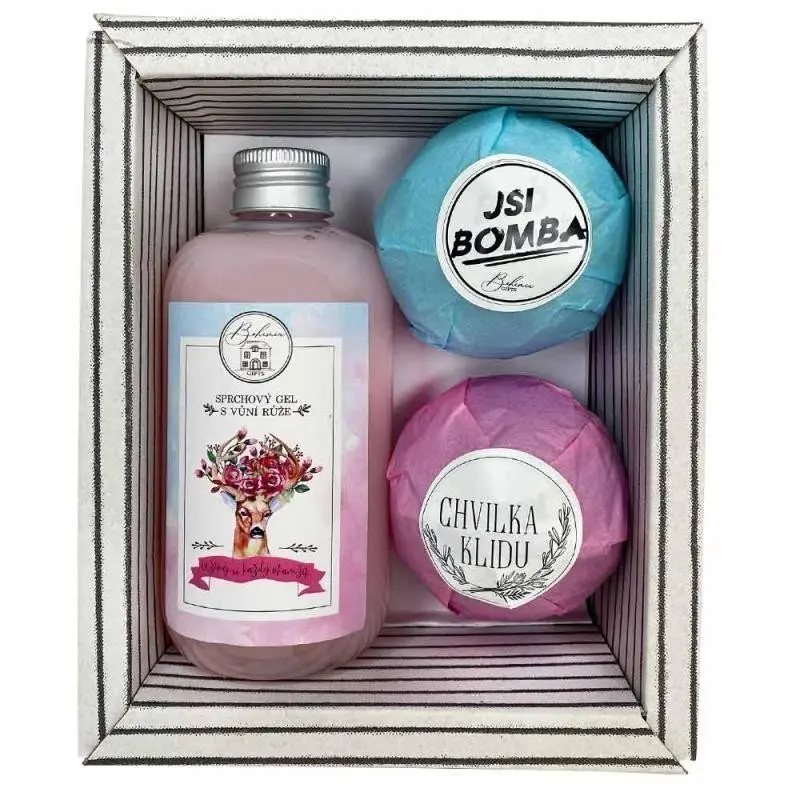 Bohemia Gifts kosmetická sada pro ženu Boho Style s bombami do vany