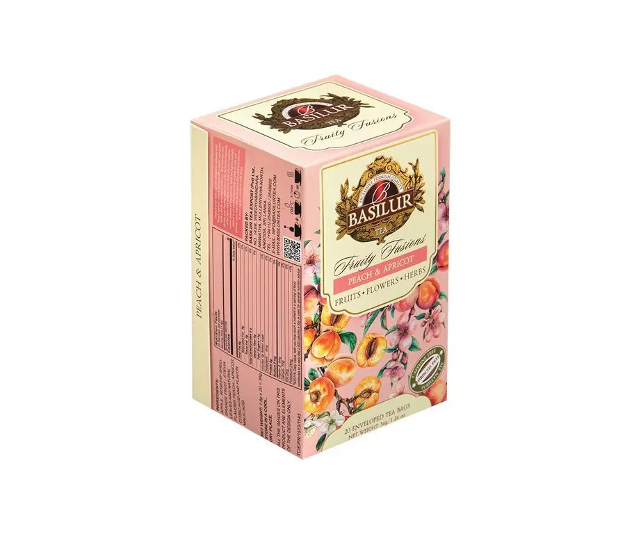 BASILUR Without Hibiscus broskev a meruňka 20 sáčků