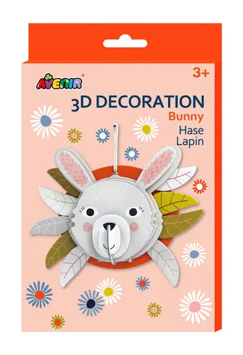 Avenir 3D dekorace na zeď - Králík