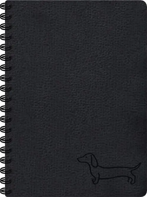 blok se spirálou black 11x15cm 80l/70g