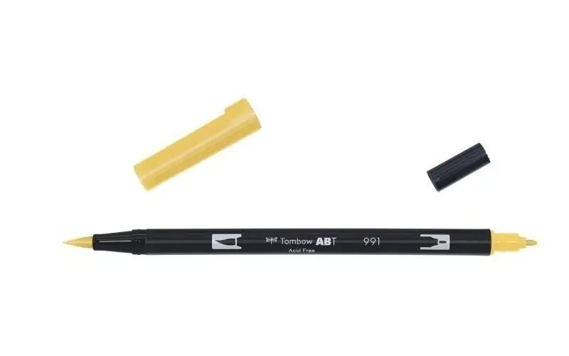 Tombow Oboustranný štětcový fix ABT - light ochre