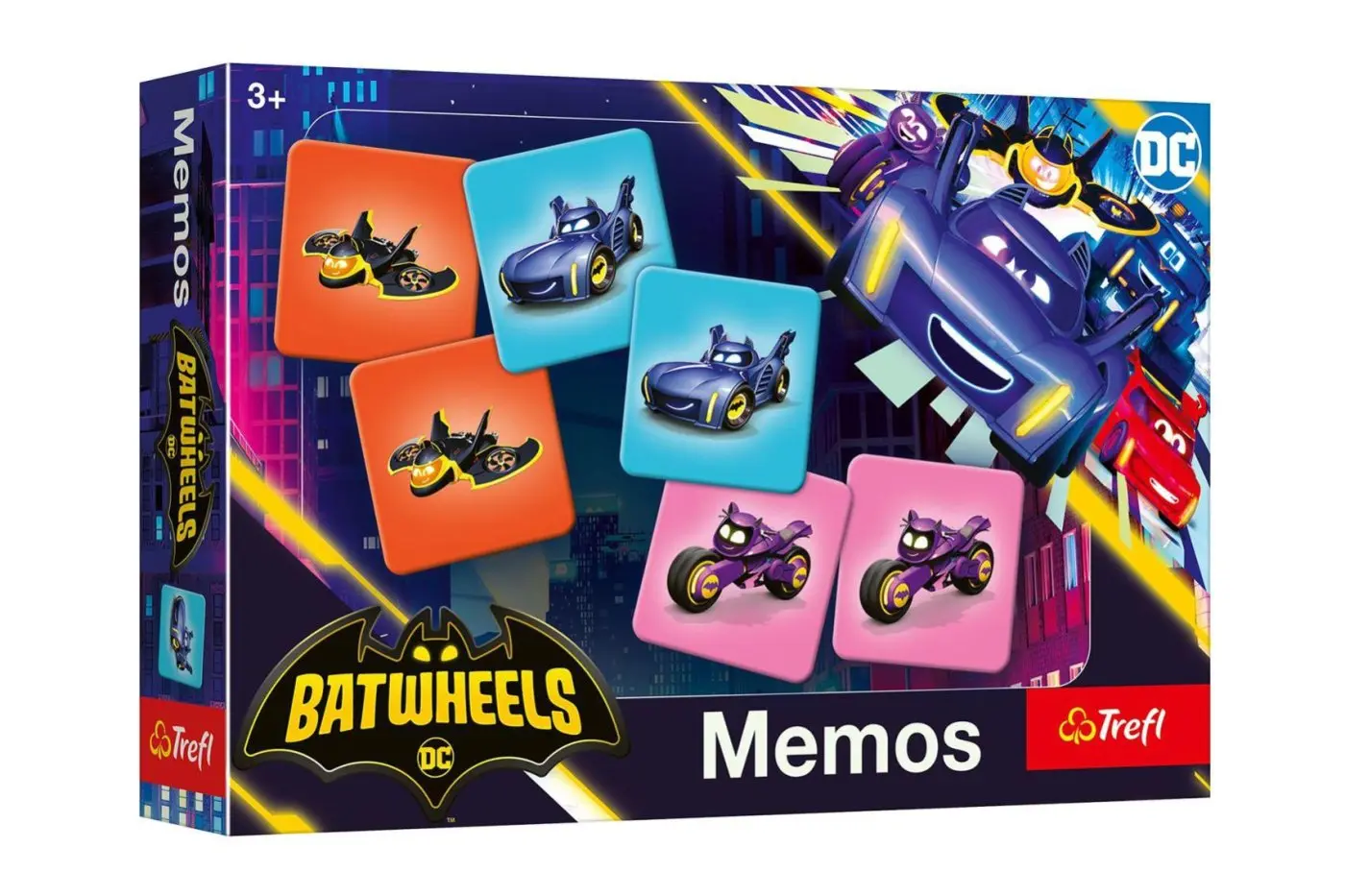 Trefl Pexeso papírové Batmanův vozový park/Batwheels