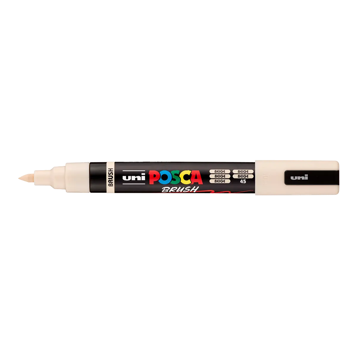 Akrylový popisovač POSCA se štětcovým hrotem PC-5BR, 1 - 4 mm, béžová