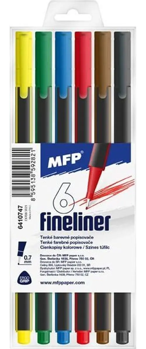 Popisovač FL 6 barev 0,7mm trojhranné
