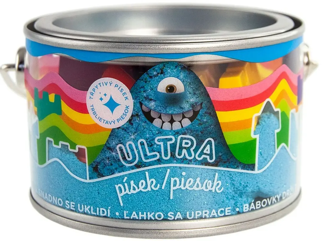 Ultra písek s glitry - modrý 200g - EPEE