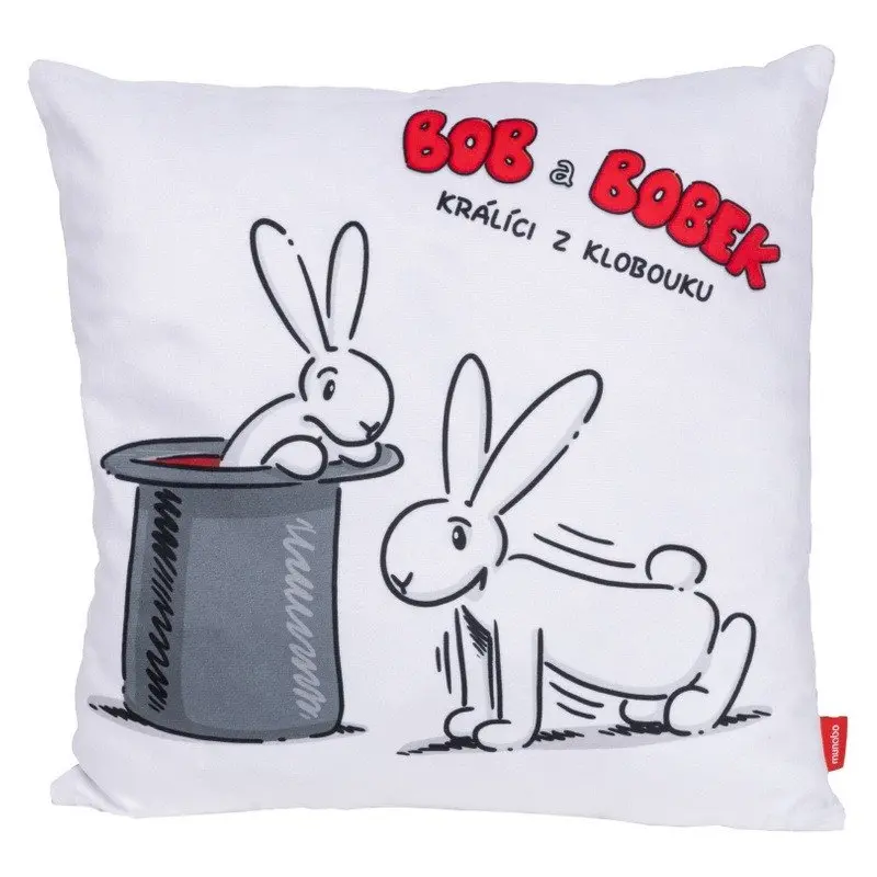 Bob a Bobek Polštář 30 x 30 cm - cvičit