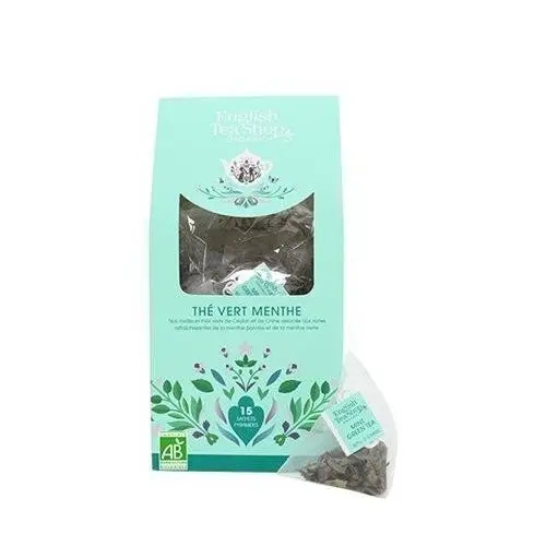 English Tea Shop Čaj Máta a zelený čaj bio, 15 pyramidek