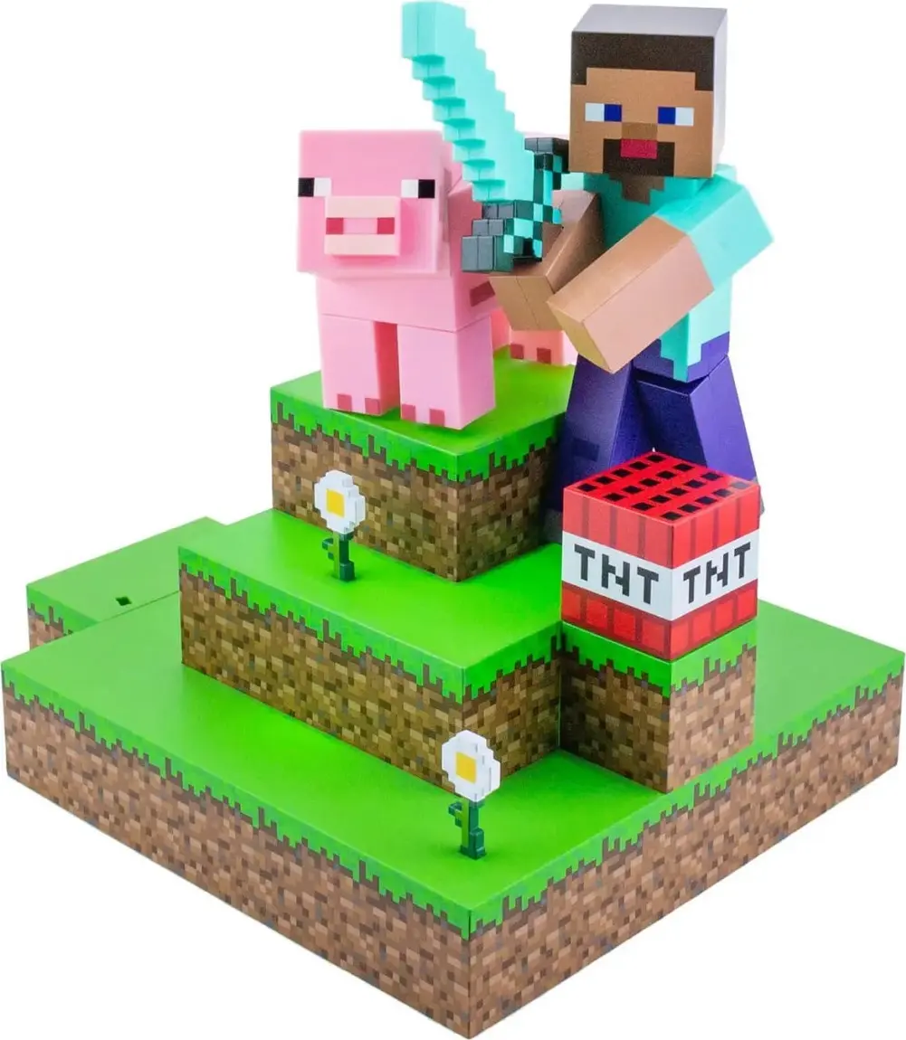 Minecraft Světlo - Steve diorama - Paladone