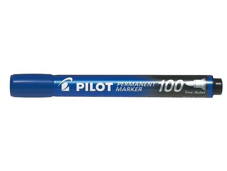 PILOT 100 Popisovač permanentní  BL modrá
