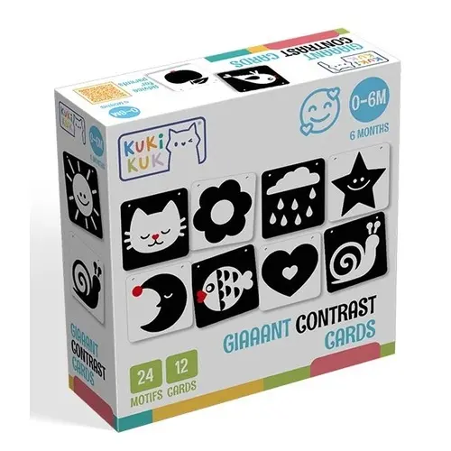 KukiKuk Giaaant Contrast Cards For Babies