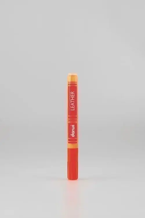 DARWI LEATHER fixy na kůži a koženku - Oranžová 6 ml